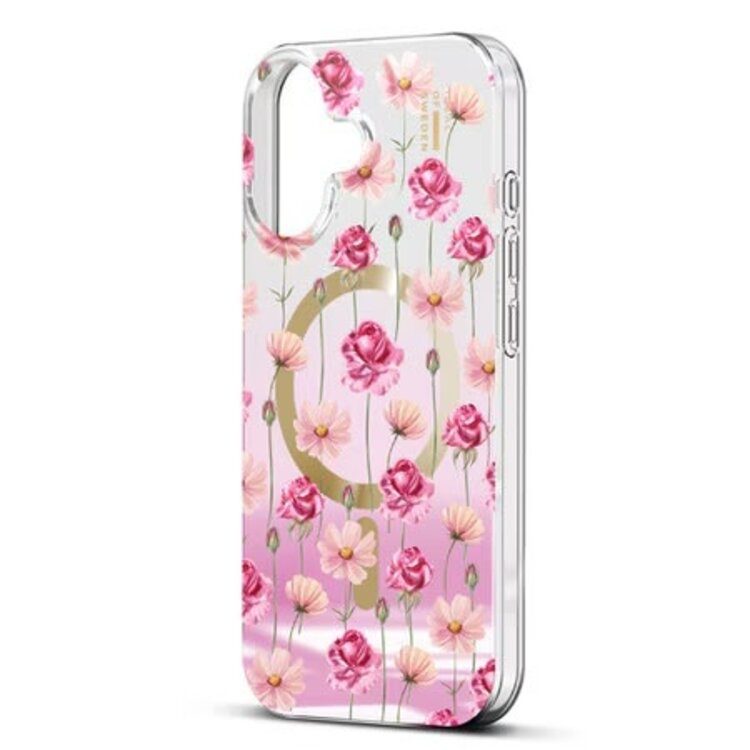 iPhone 17 Mirror MagSafe Case Rose Blush Floral