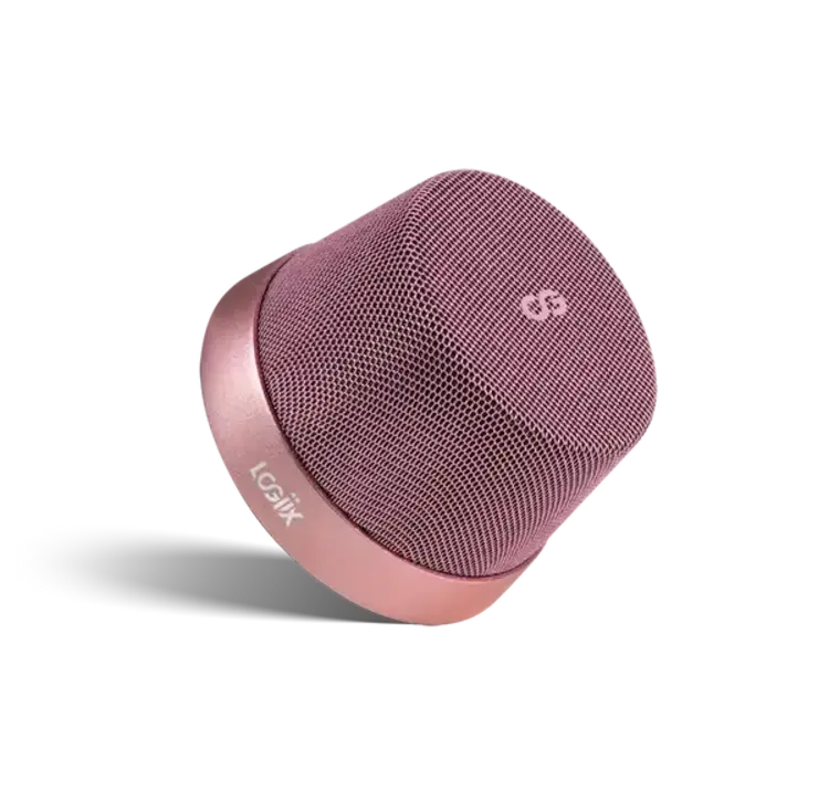 LOGiiX Blue Piston Mini Mag Speaker - Pink