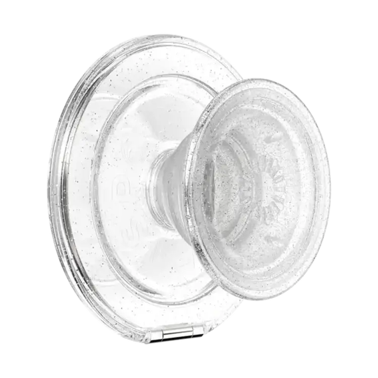 PopSockets PopSockets Kick-Out PopGrip with MagSafe Clear Glitter