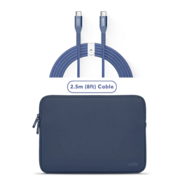 LOGiiX LOGiiX Vibrance Neo Bundle with USB-C to USB-C Cable - Indigo