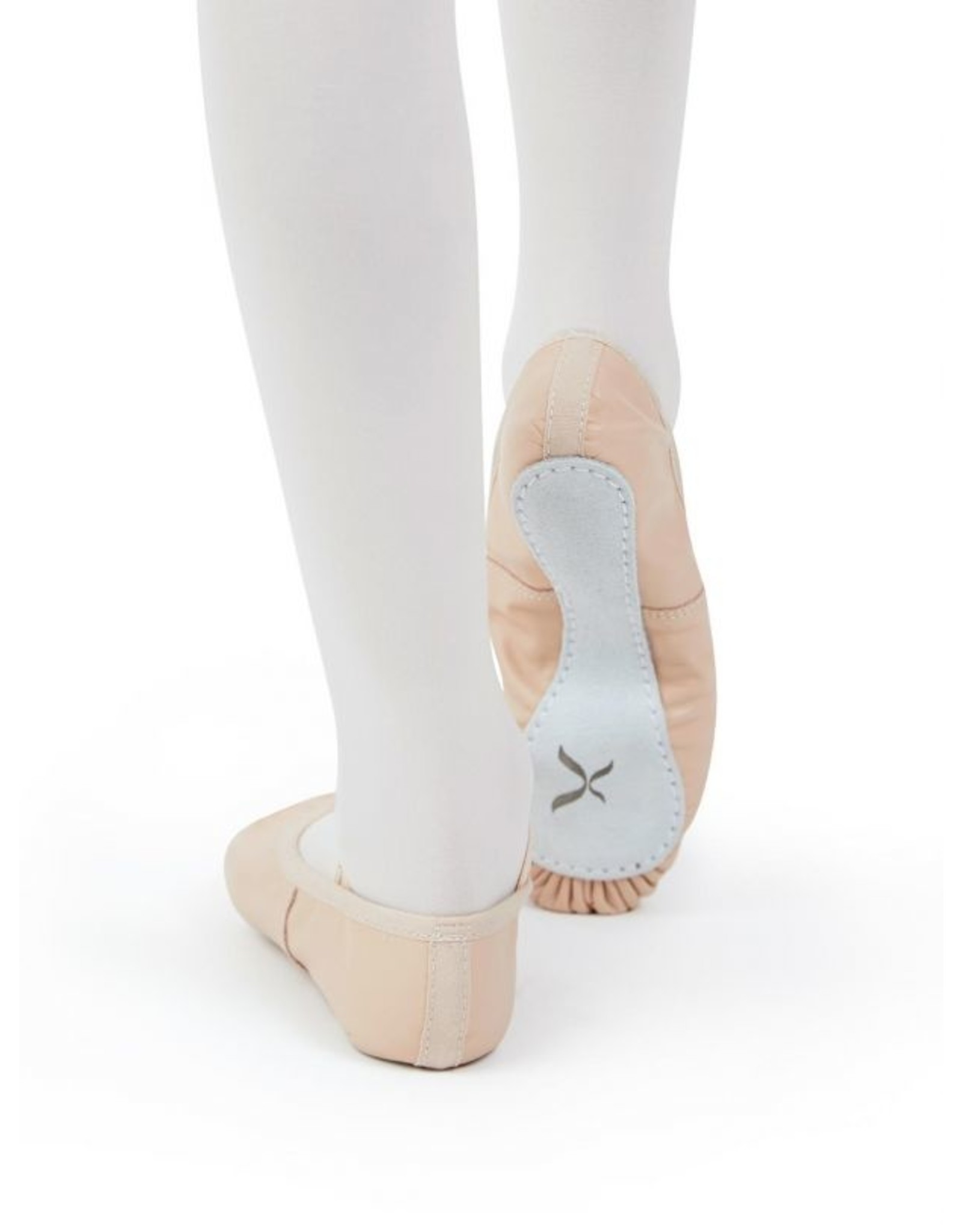 CAPEZIO ADULT 205 DAISY LEATHER FULL SOLE BALLET SLIPPER