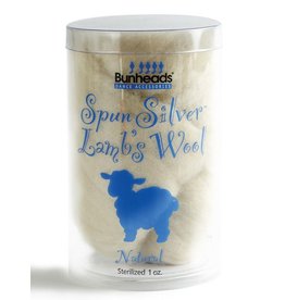 SPUN SILVER LAMB'S WOOL