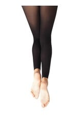 CHILDREN'S CAPEZIO FOOTLESS TIGHTS WITH SELF KNIT WAISTBAND - 1917C