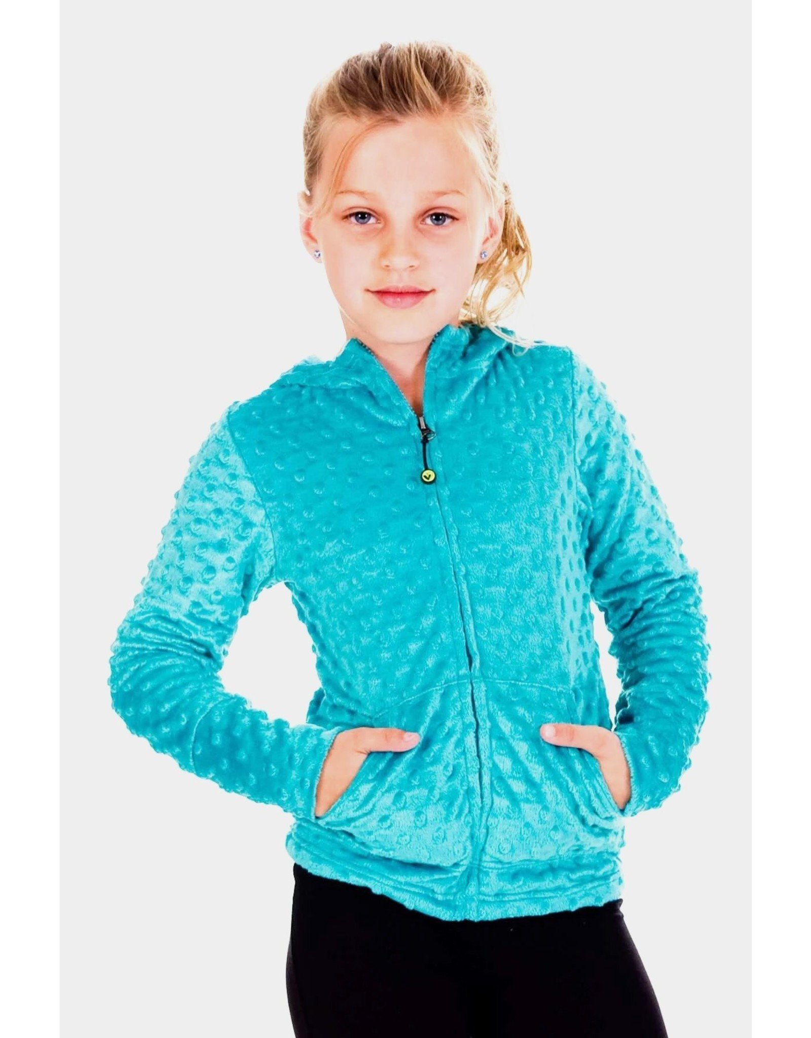 Lime Apple Girls Minky Bubble Jacket