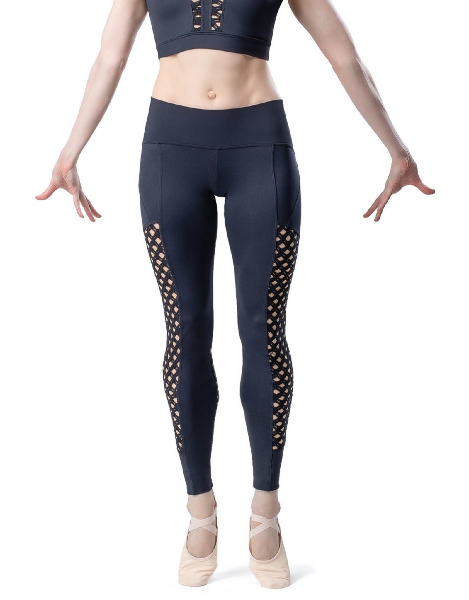 SO DANCA HONEYCOMB MESH LEGGING