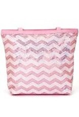 DASHA DESIGNS CHEVRON SEQUINS TOTE BAG