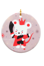 COVET DANCE NUTCRACKER MOUSE HOLIDAY PORCELAIN ORNAMENT