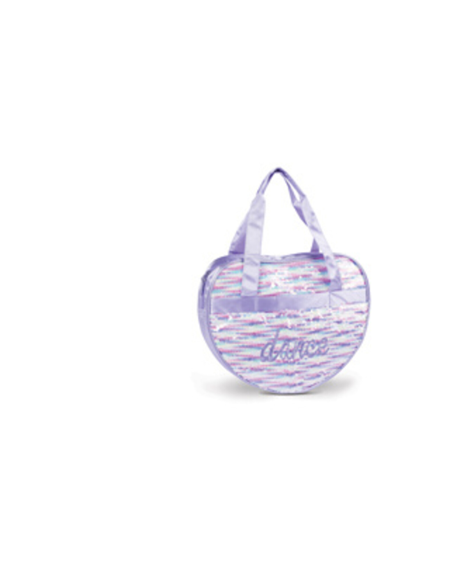 DANZNMOTION HEART SHAPED SEQUIN TOTE