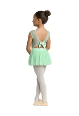 DANZNMOTION DANZNMOTION 23201C YOUTH SKYE MESH DOT DRESS