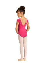 DANZNMOTION DANZNMOTION 23107C YOUTH NICOLETTE CAP SLEEVE LEOTARD WITH HEART LACE