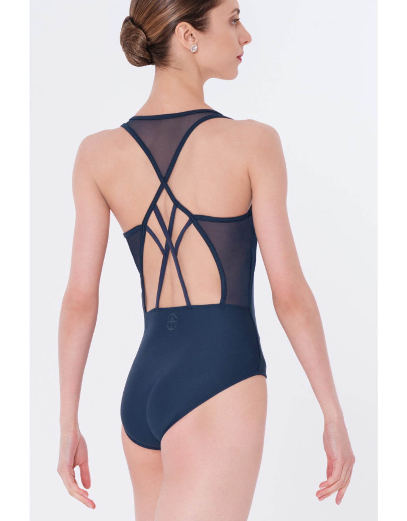 WEAR MOI WEAR MOI NEOMA ADULT WIDE STRAP LEOTARD WITH INTRICATE MESH BACK