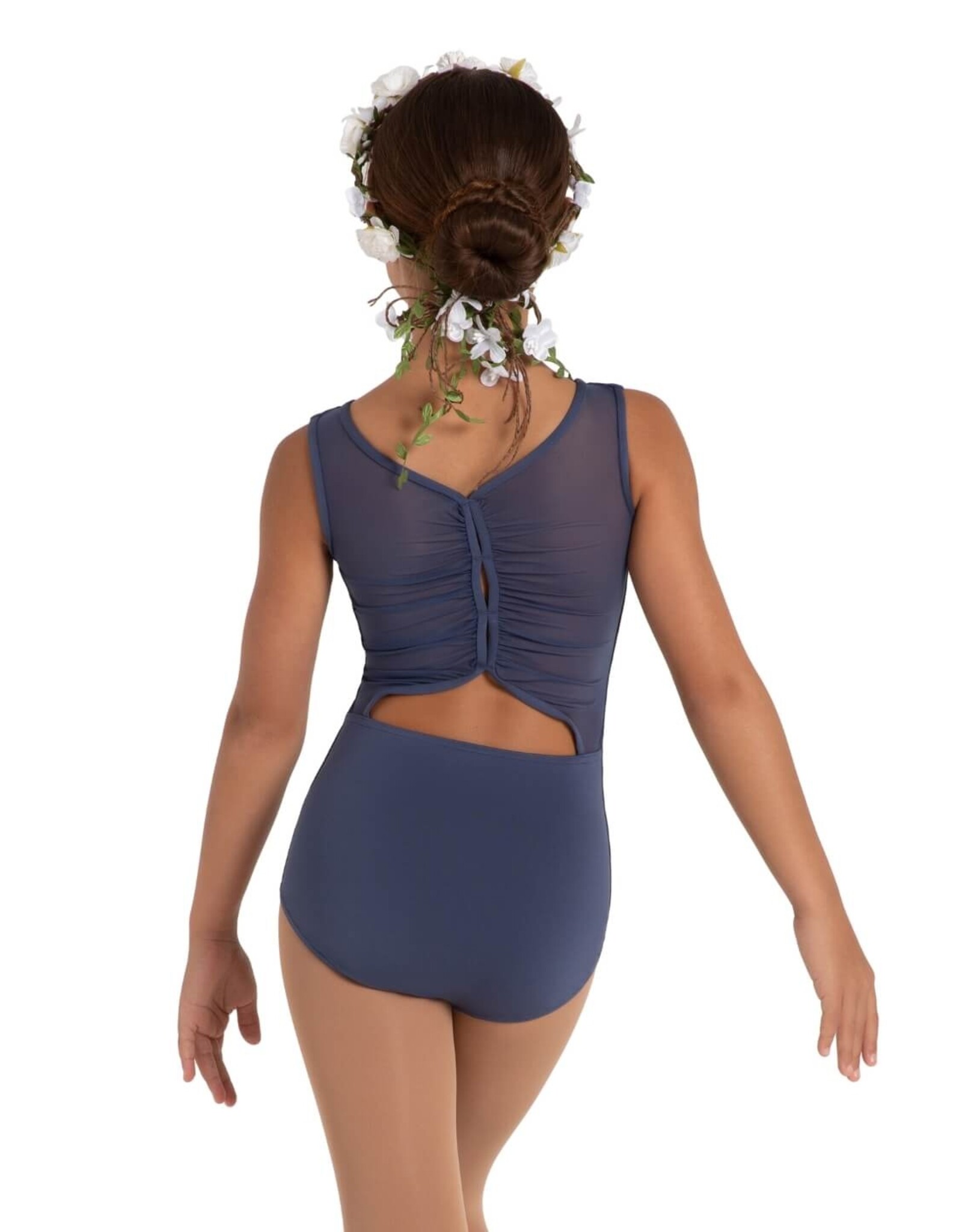 CAPEZIO CAPEZIO 12088C YOUTH MARIGOLD MESH BACK LEOTARD