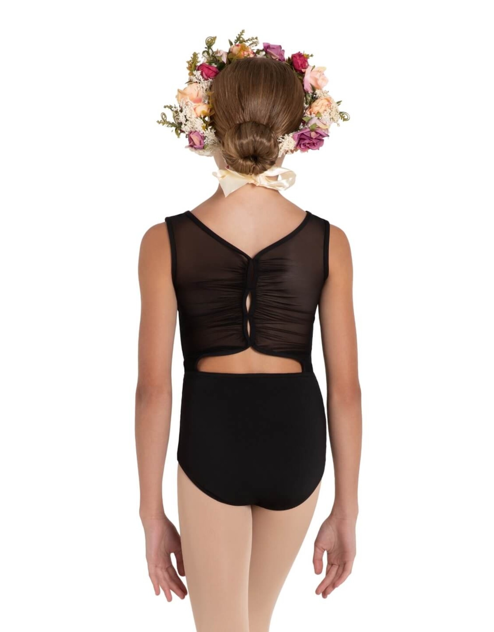 CAPEZIO CAPEZIO 12088C YOUTH MARIGOLD MESH BACK LEOTARD
