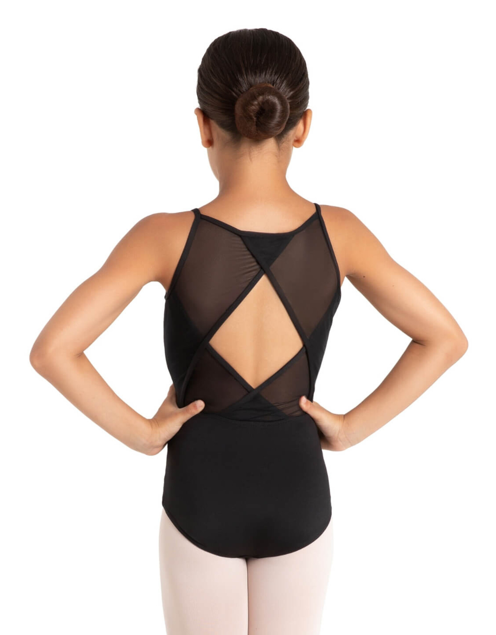 CAPEZIO CAPEZIO CHILD ASTRO MESH BACK LEOTARD WITH STAR PATTERN