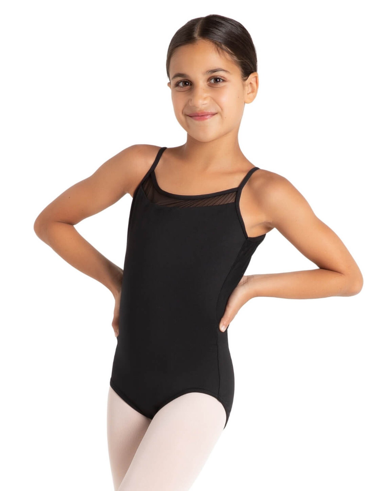 CAPEZIO CAPEZIO CHILD ASTRO MESH BACK LEOTARD WITH STAR PATTERN