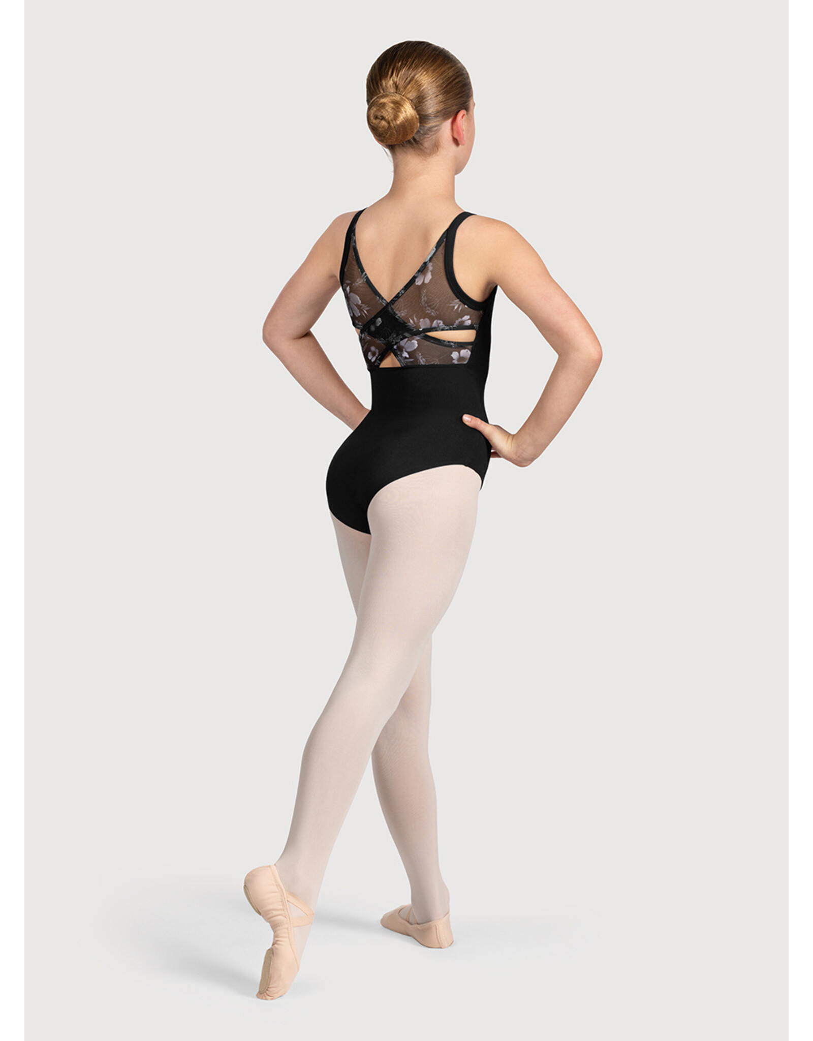 BLOCH BLOCH CL5237 YOUTH PETAL CROSSED BACK CAMISOLE LEOTARD