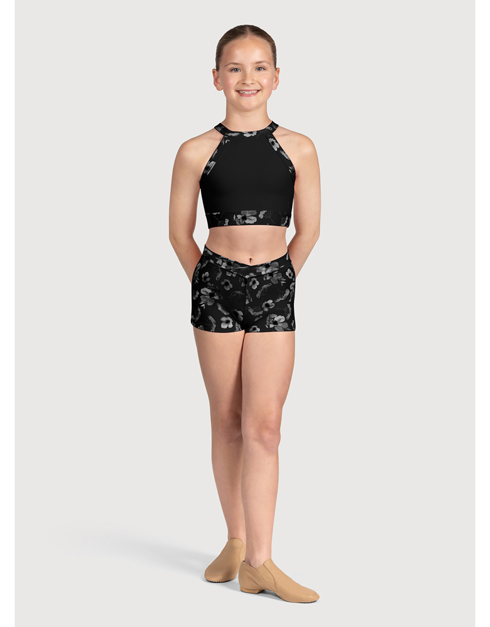 BLOCH BLOCH CHILD PETAL PRINTED SHORTS