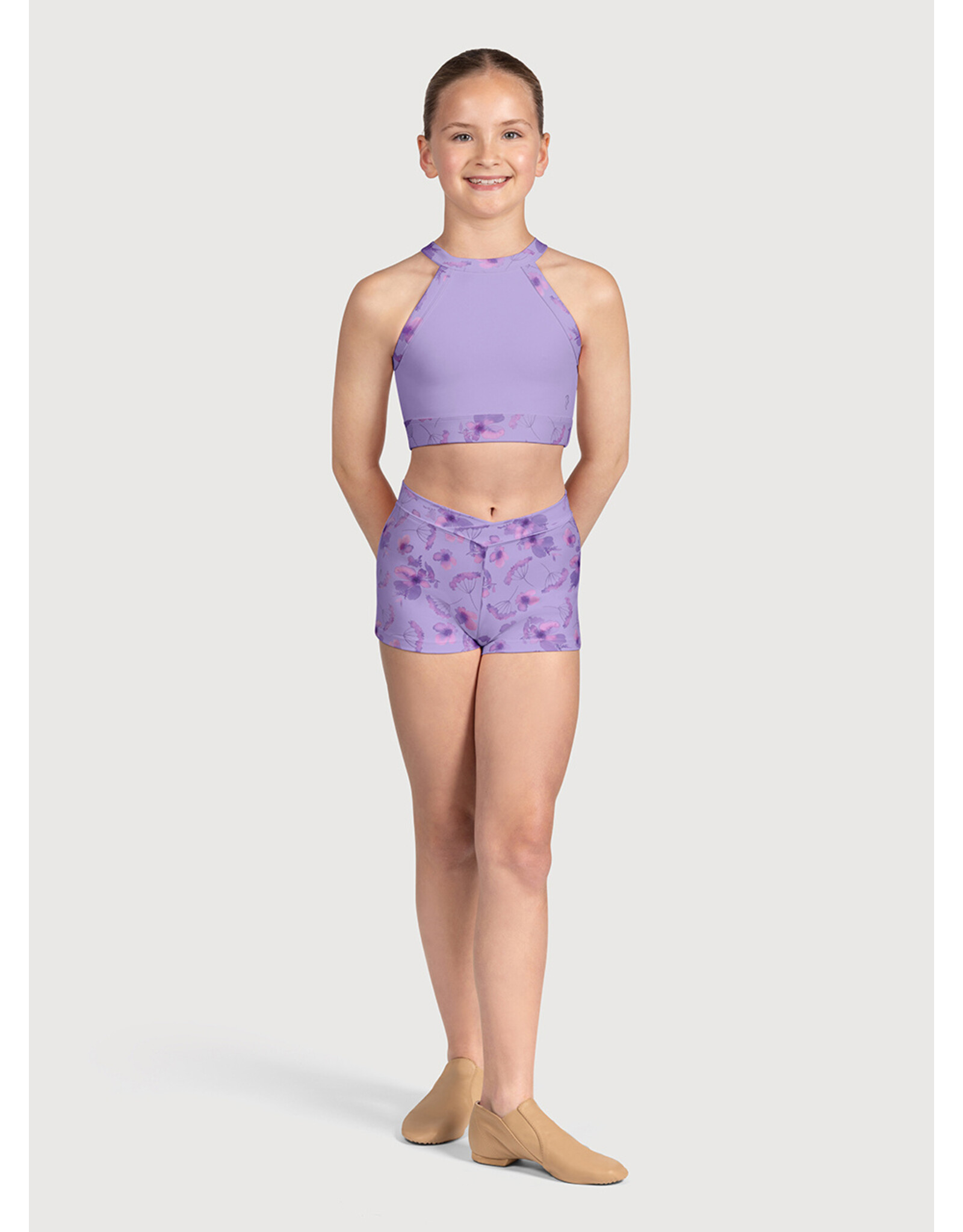 BLOCH BLOCH CHILD PETAL PRINTED SHORTS