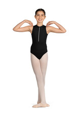 MIRELLA M491C MIRELLA YOUTH GLOW ZIPPER FRONT TANK LEOTARD