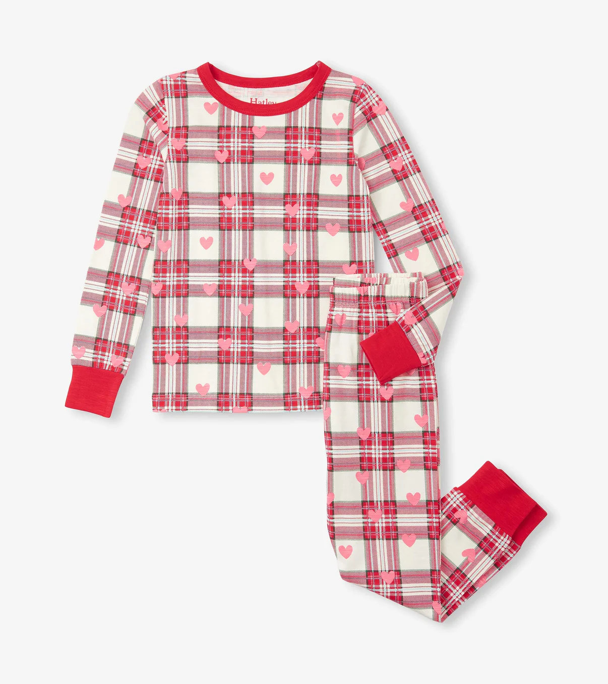 HATLEY HEARTS PLAID COTTON PAJAMA SET Bodythings