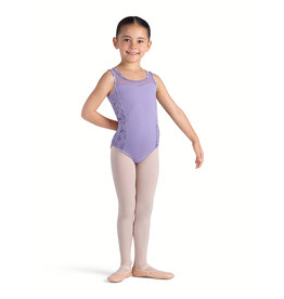 BLOCH YOUTH VELVET MESH BACK TANK LEOTARD