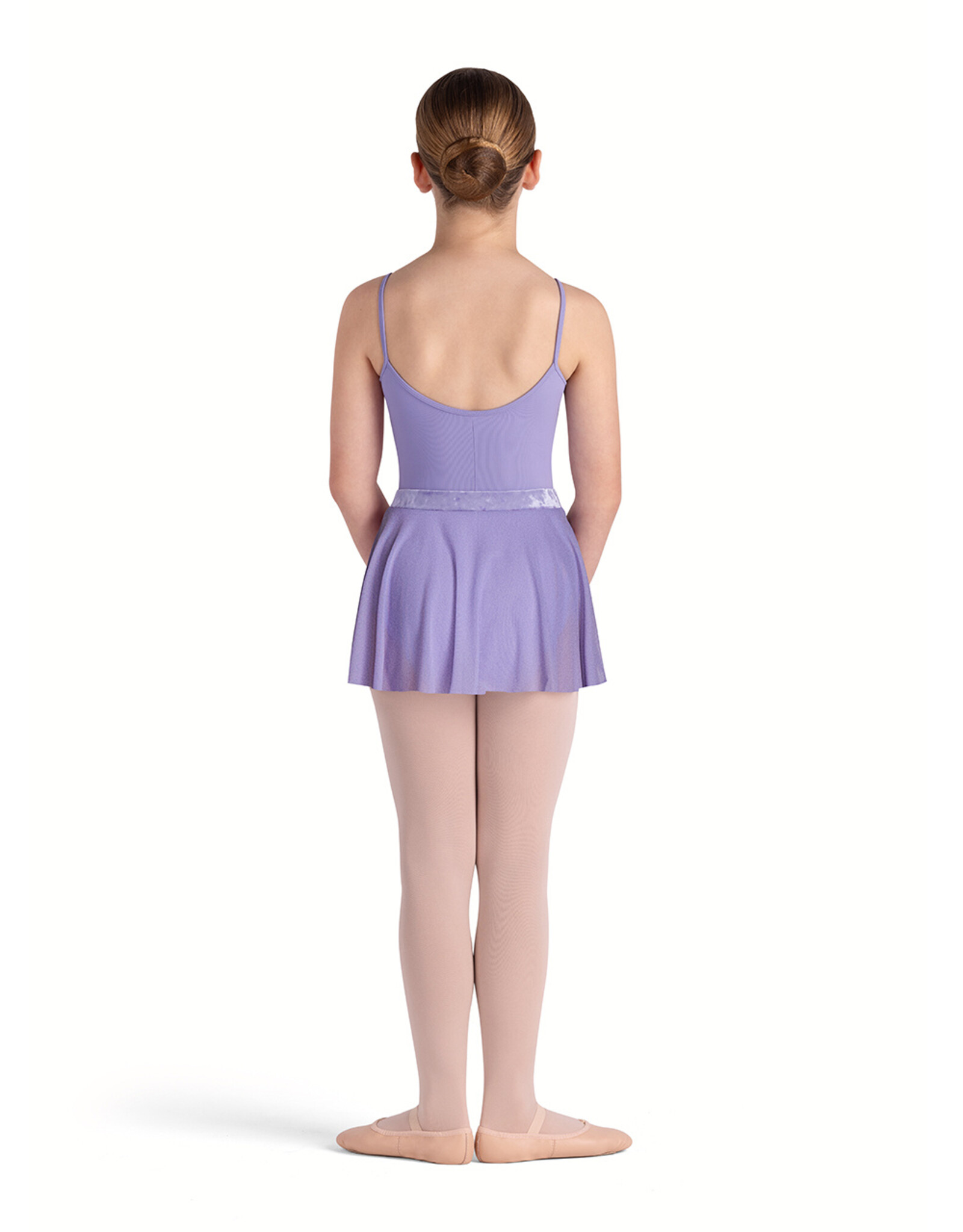 BLOCH BLOCH CR5221 YOUTH HAUTE VELVET AND MESH PULL ON SKIRT