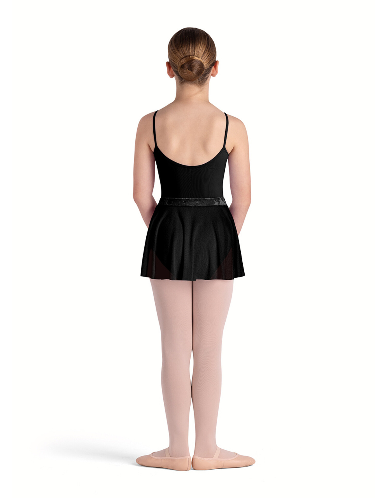 BLOCH BLOCH CR5221 YOUTH HAUTE VELVET AND MESH PULL ON SKIRT