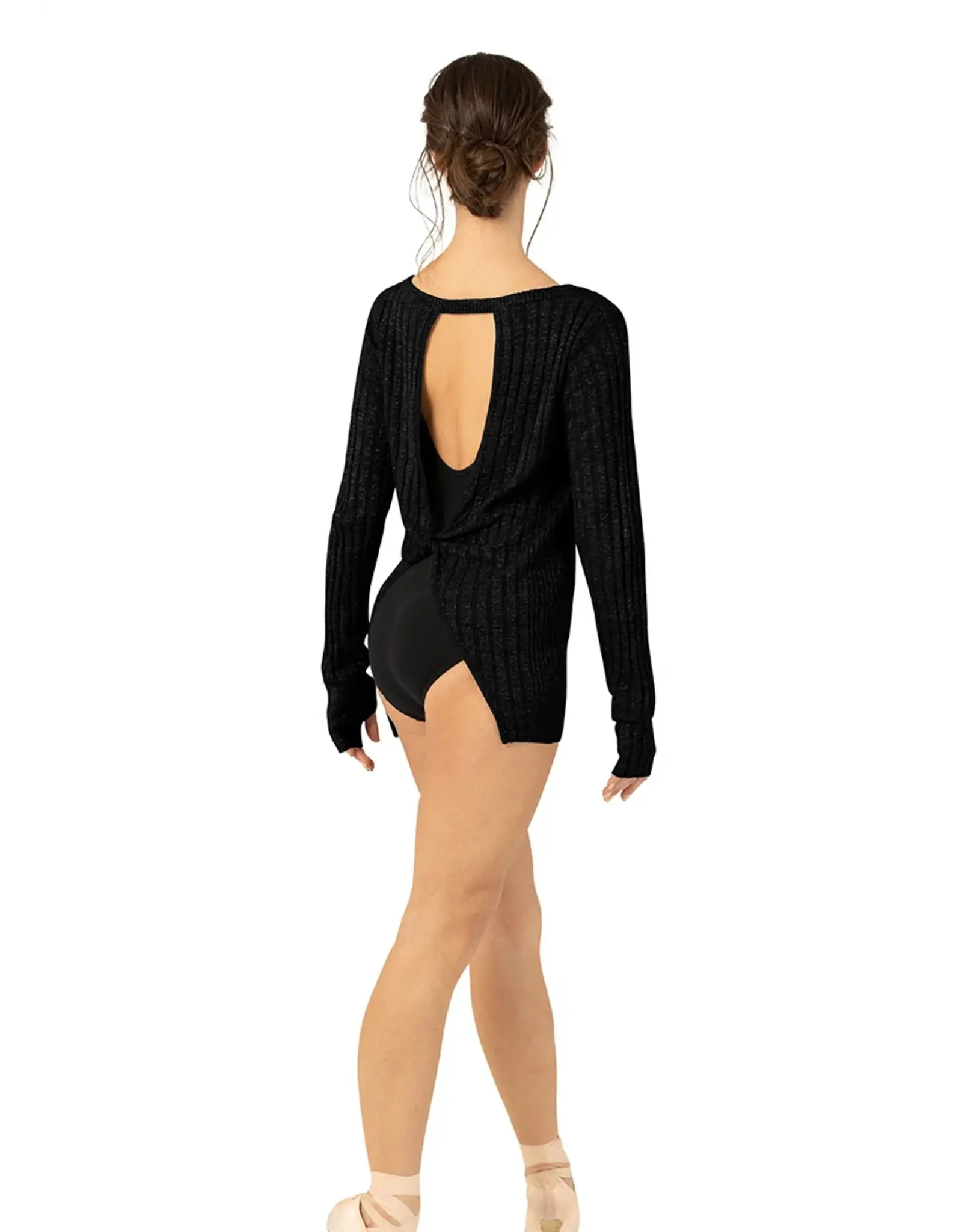 BLOCH BLOCH ADULT SAHARA KNITTED OPEN BACK SWEATER