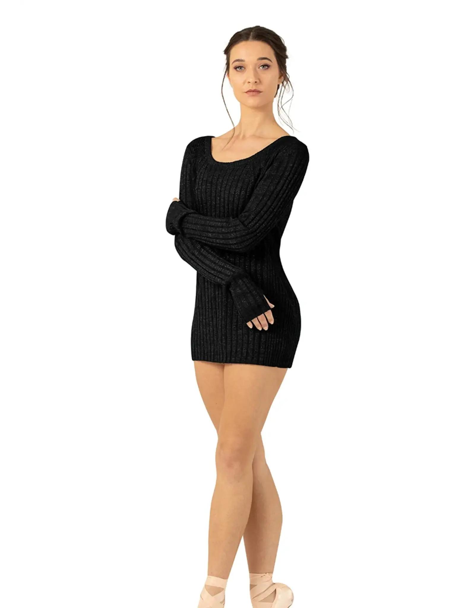 BLOCH BLOCH ADULT SAHARA KNITTED OPEN BACK SWEATER