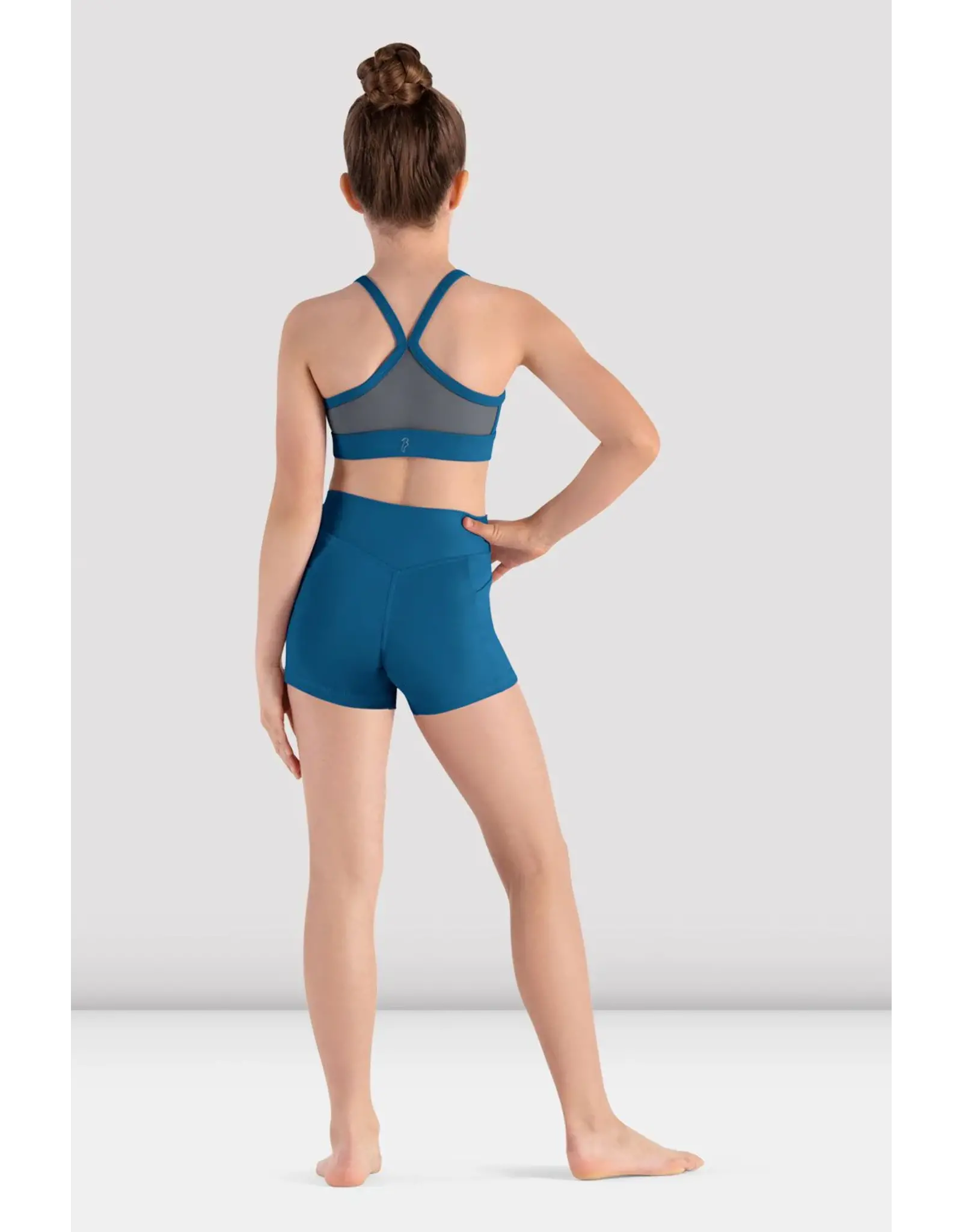 BLOCH BLOCH CR8464 YOUTH TWIST V FRONT SHORTS