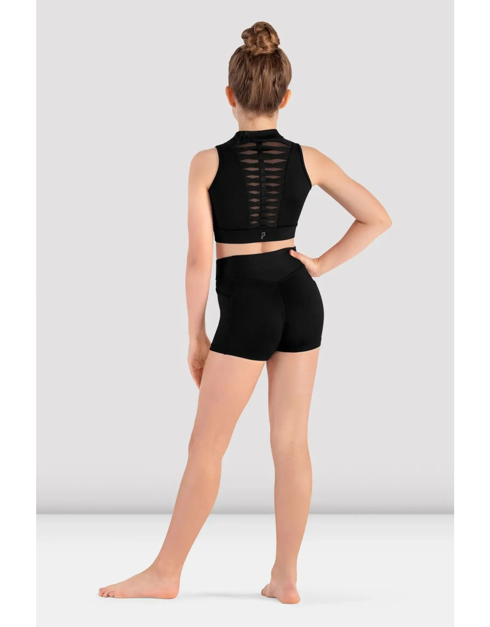 BLOCH BLOCH CR8464 YOUTH TWIST V FRONT SHORTS
