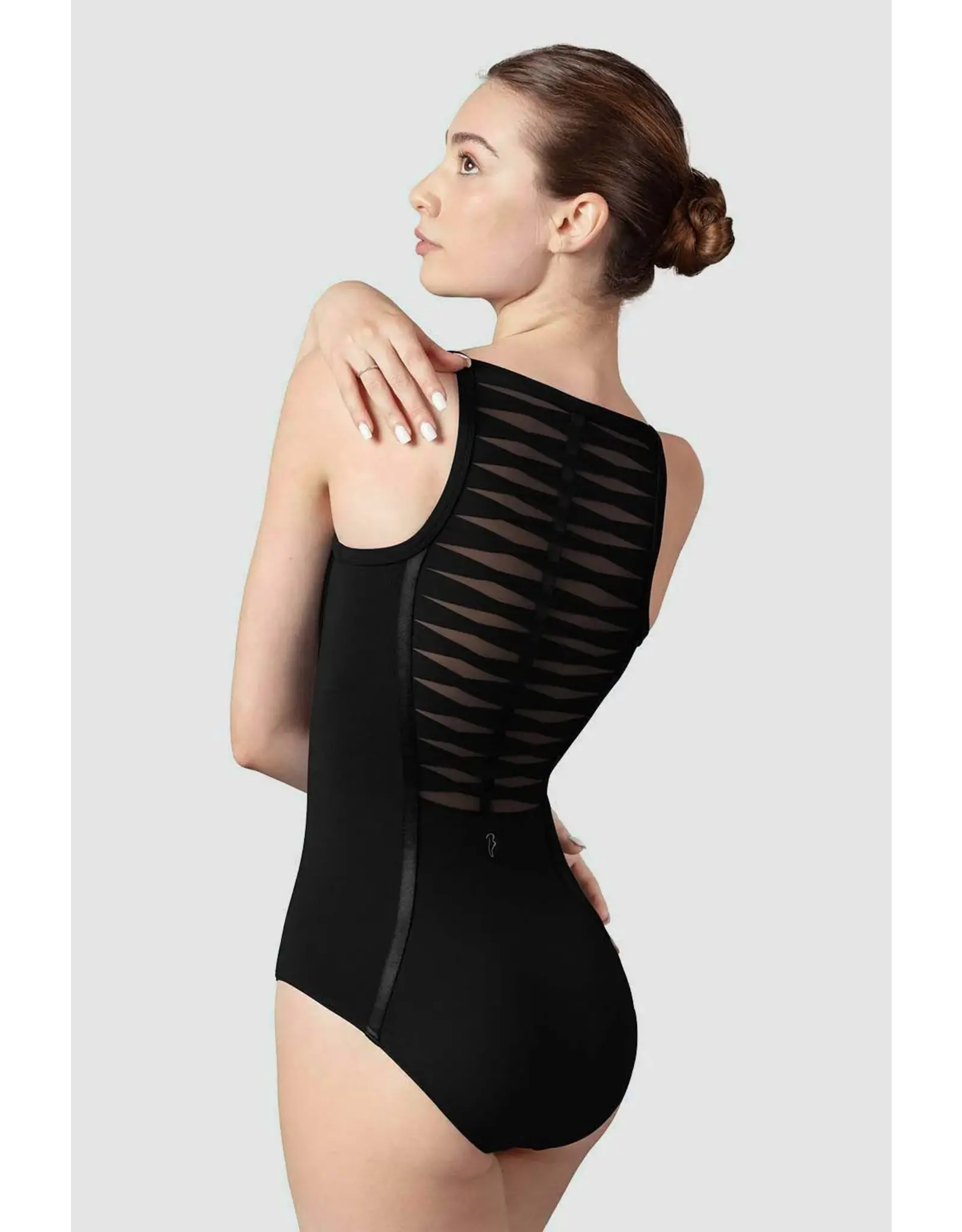 BLOCH BLOCH L5297 ADULT TWIST MESH BACK CAMISOLE LEOTARD