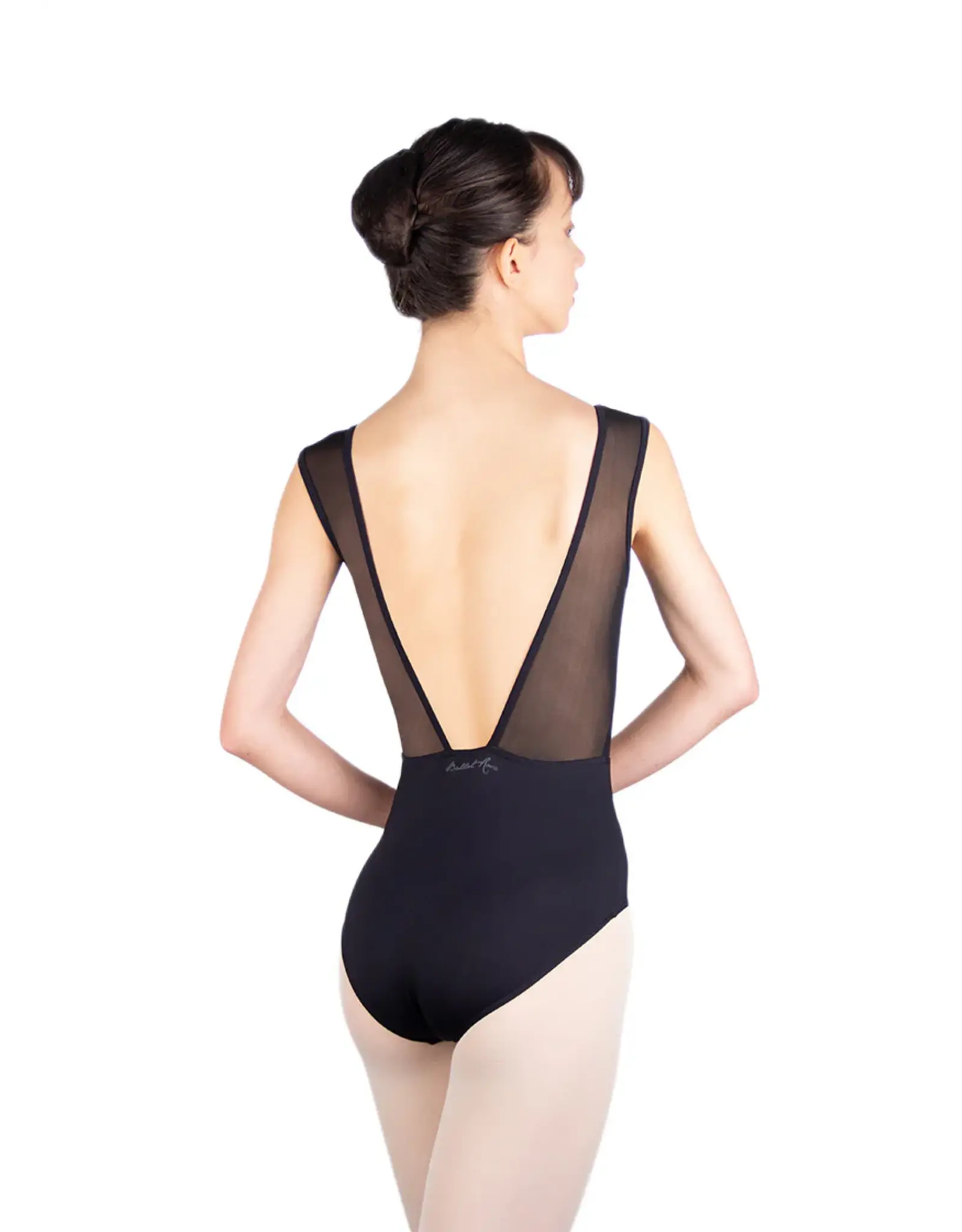 BALLET ROSA BALLET ROSA ORANE ASYMMETRICAL MESH CUT OUT LEOTARD