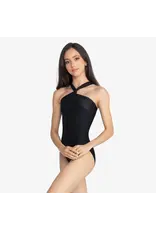 SO DANCA BY50 SO DANCA ADULT HALTER LACE DETAIL LEOTARD