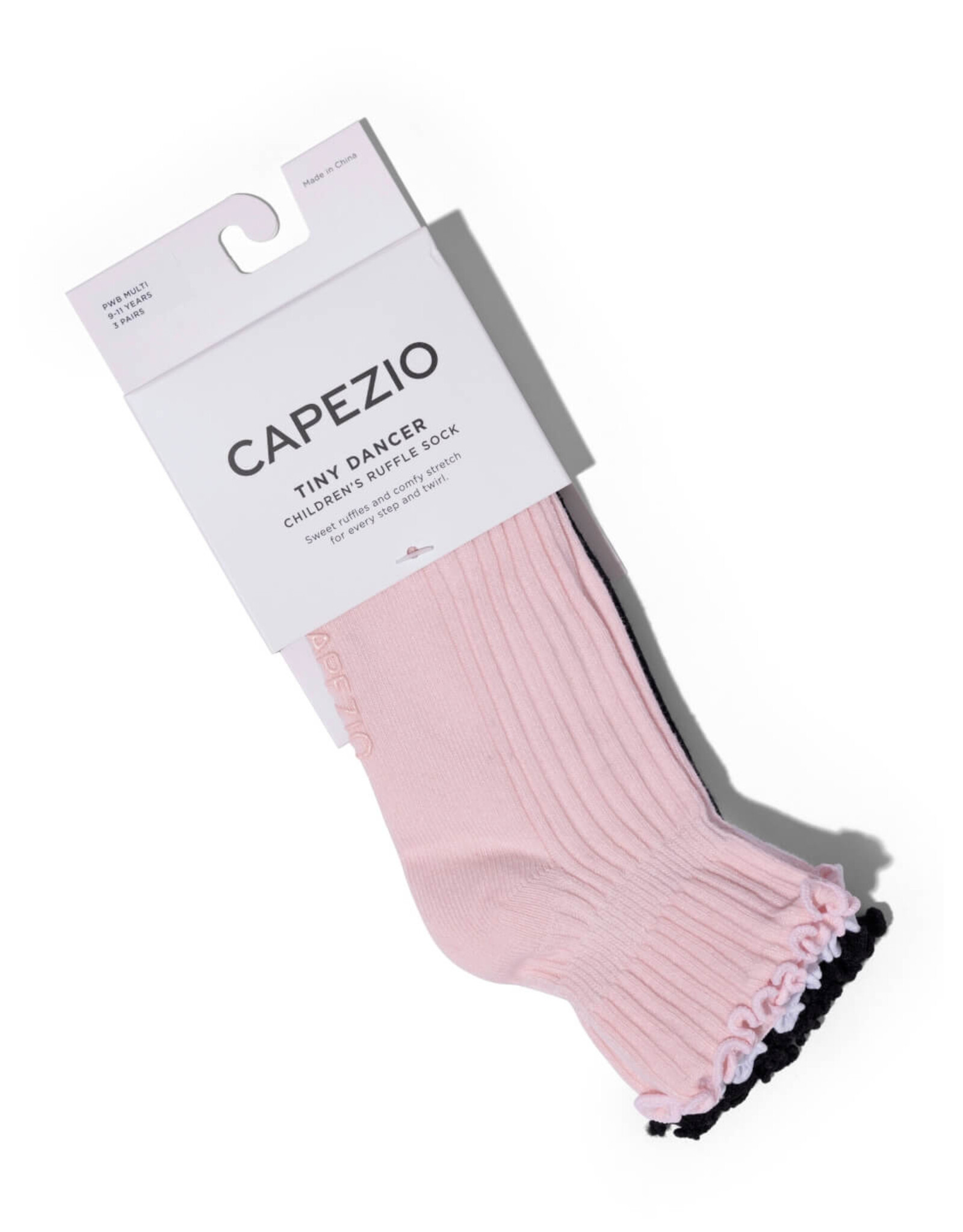 CAPEZIO CAPEZIO YOUTH RUFFLE SOCKS 3-PACK