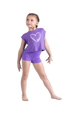 DANZNMOTION DANZNMOTION YOUTH DANCE HEART TEE 26306C