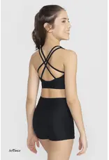 SO DANCA SO DANCA YOUTH HIGH WAISTED SHORTS BY60C