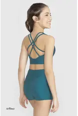 SO DANCA SO DANCA YOUTH HIGH WAISTED SHORTS BY60C