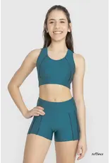 SO DANCA SO DANCA YOUTH HIGH WAISTED SHORTS BY60C