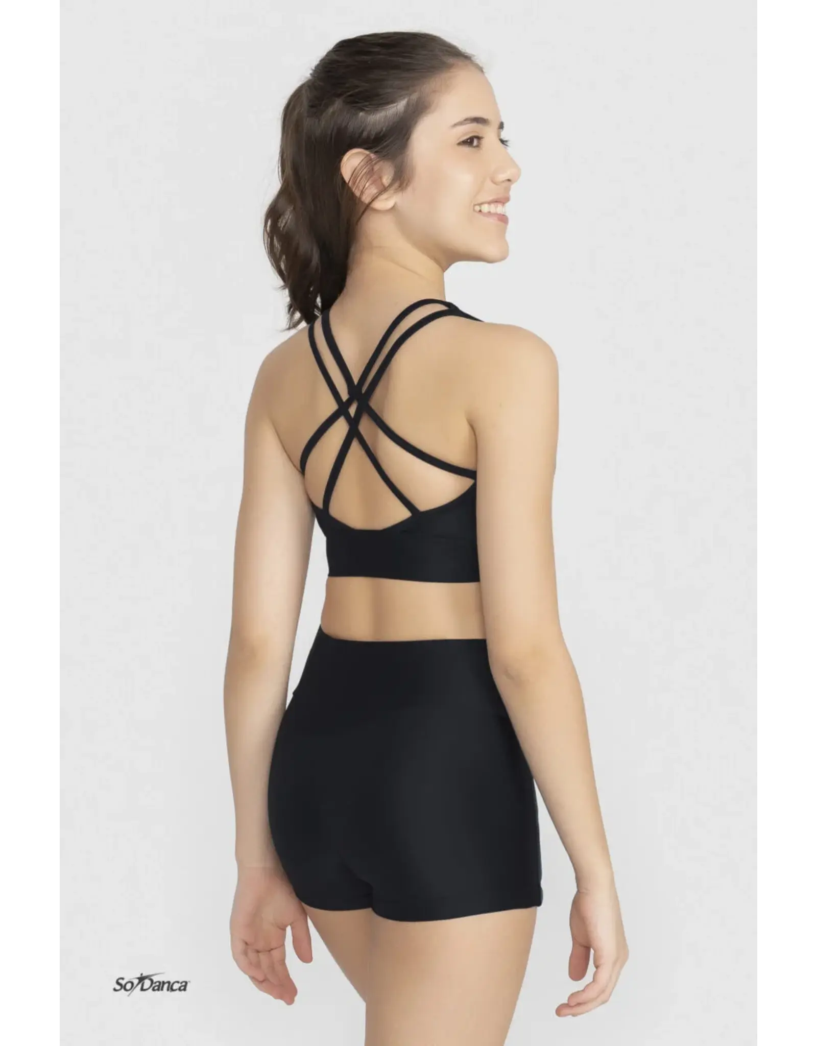 SO DANCA SO DANCA BY58C YOUTH V-NECK SPORTS BRA