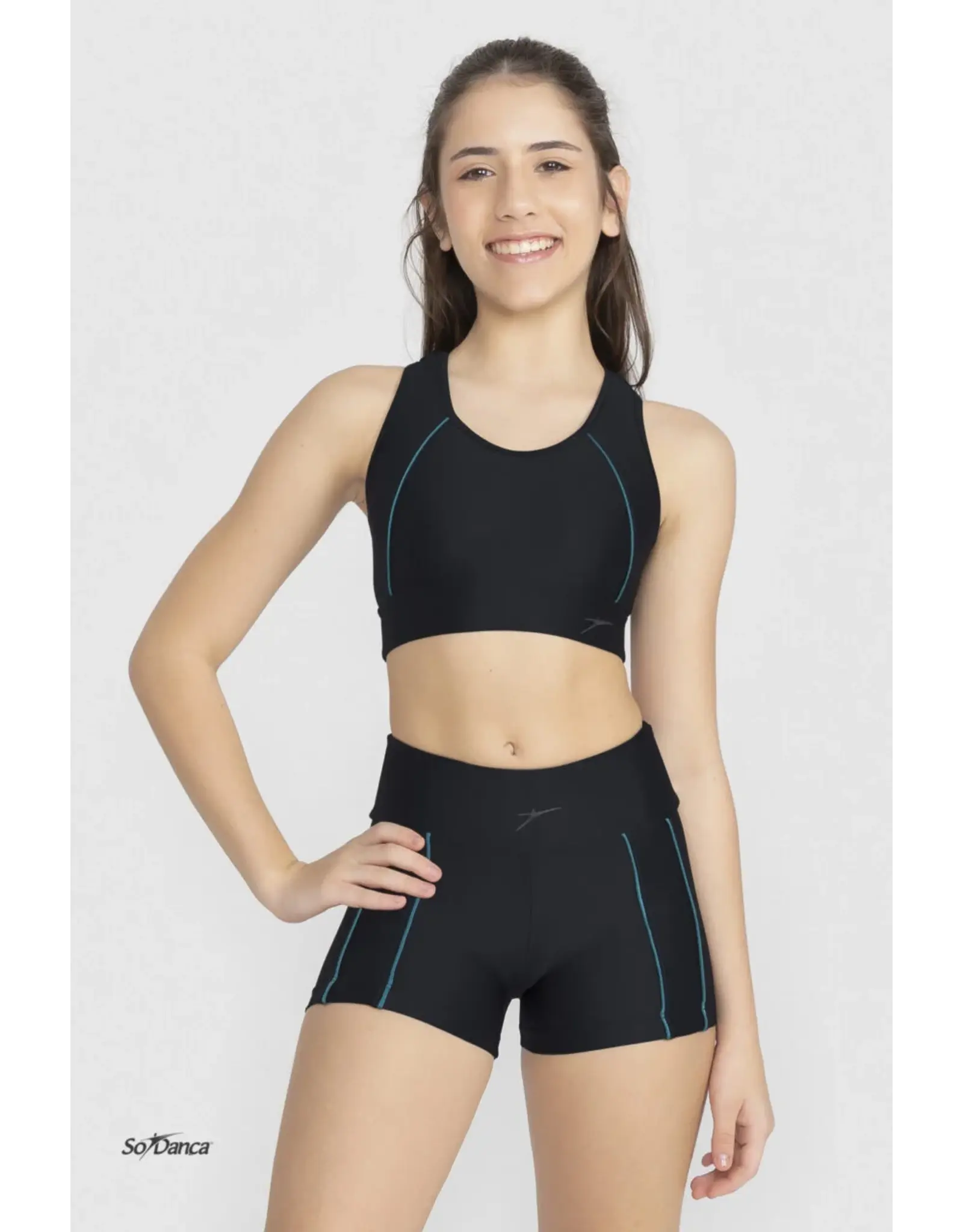 SO DANCA SO DANCA BY58C YOUTH V-NECK SPORTS BRA