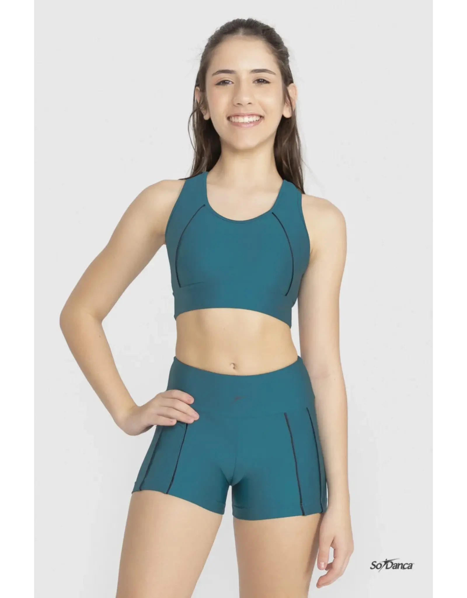SO DANCA SO DANCA BY58C YOUTH V-NECK SPORTS BRA