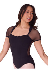 CAPEZIO CAPEZIO ADULT CORSET SHORT SLEEVE LEOTARD EL108W