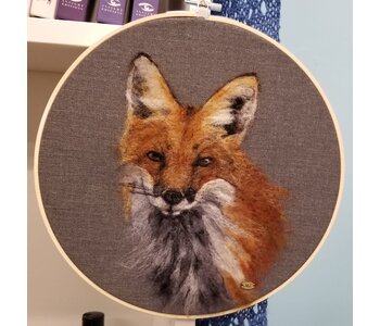 Felted Fox Portrait