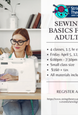 Sewing Basics for Adults (April - Class Full)