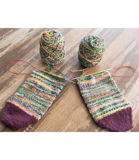 Knit Socks Two at A Time!