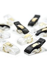 Hemline Gold Fabric Clips