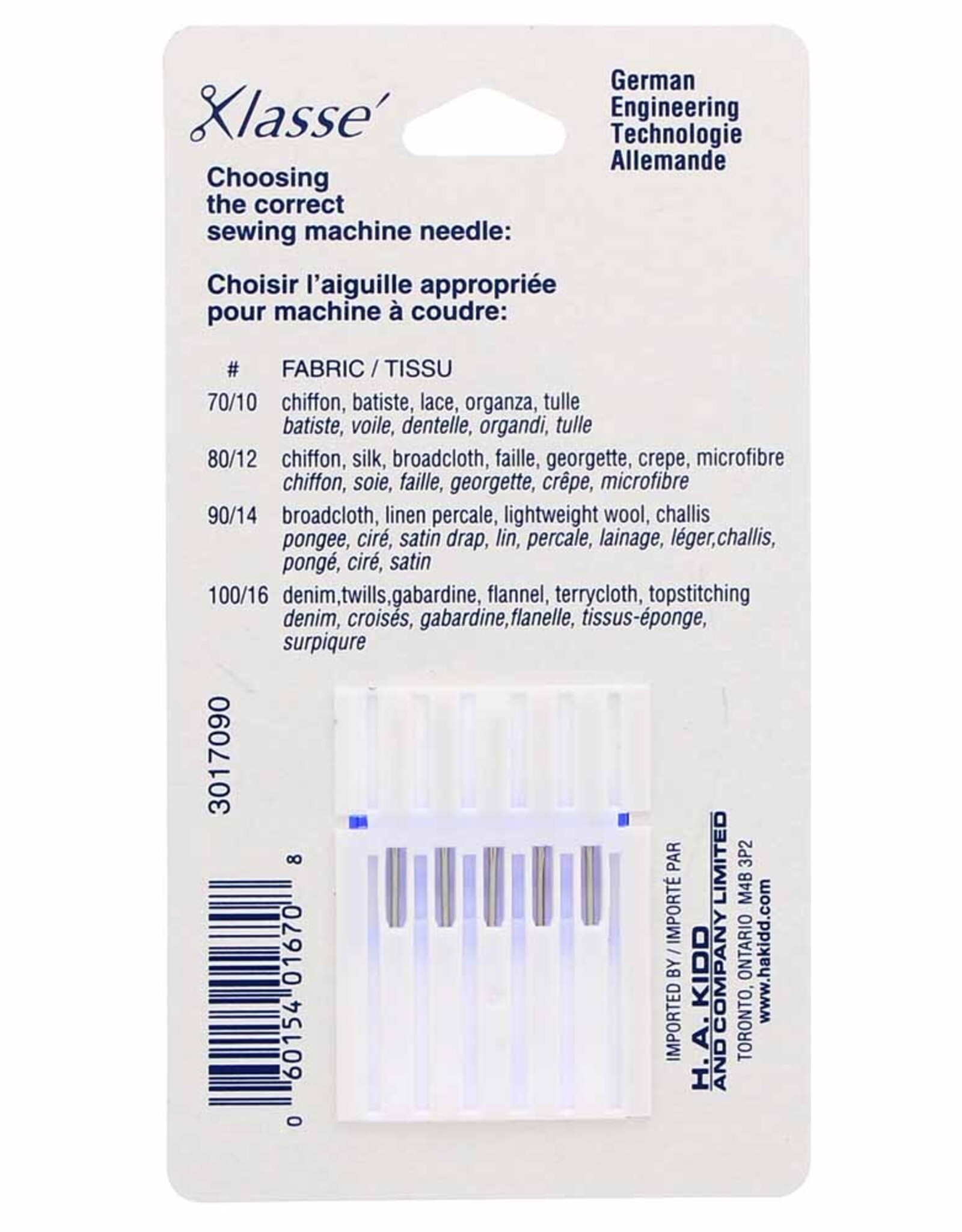 Klasse Sewing Machine Needles - Universal