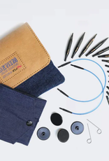 Knit Pro Indigo Wood "Mini" Interchangeable Needles Set - 2"