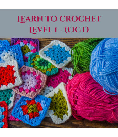 Learn to Crochet Level 1 (Oct Start)